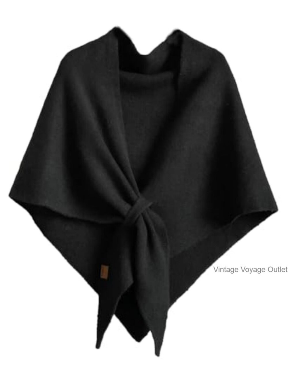 Fleece Poncho Shawl Wrap Scarf Knit Sweater Cape